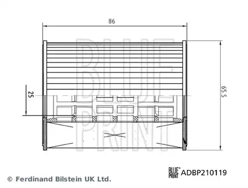 маслен филтър BLUE PRINT ADBP210119