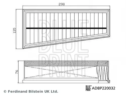 въздушен филтър BLUE PRINT ADBP220032