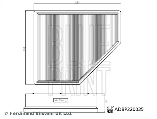 въздушен филтър BLUE PRINT ADBP220035