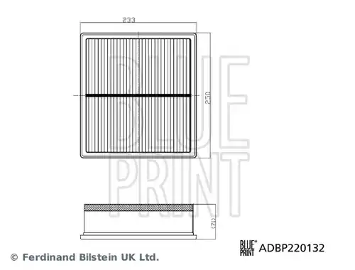 въздушен филтър BLUE PRINT ADBP220132