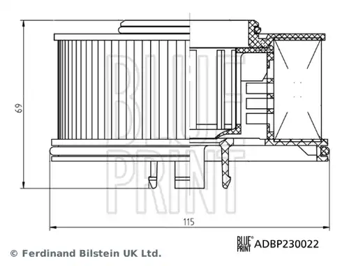 горивен филтър BLUE PRINT ADBP230022