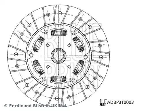 диск на съединителя BLUE PRINT ADBP310003