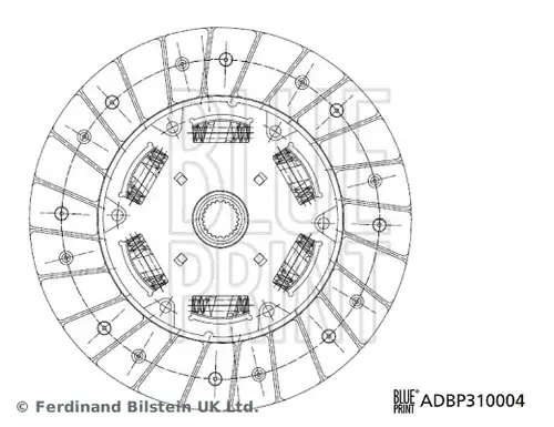 диск на съединителя BLUE PRINT ADBP310004