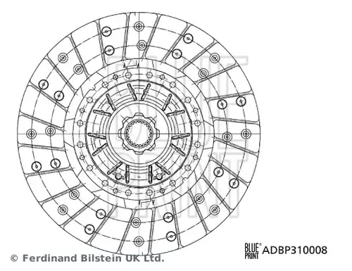 диск на съединителя BLUE PRINT ADBP310008