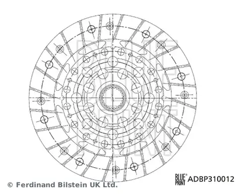 диск на съединителя BLUE PRINT ADBP310012