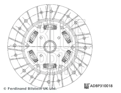 диск на съединителя BLUE PRINT ADBP310018