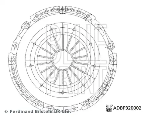 притискателен диск BLUE PRINT ADBP320002