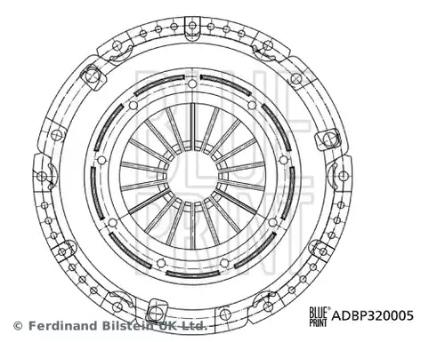 притискателен диск BLUE PRINT ADBP320005