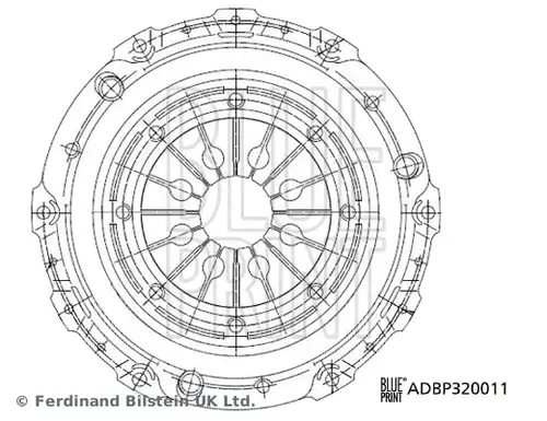 притискателен диск BLUE PRINT ADBP320011