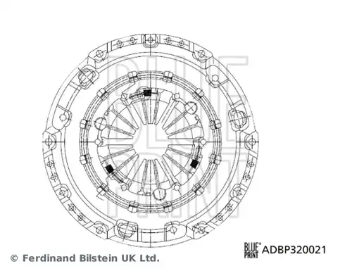 притискателен диск BLUE PRINT ADBP320021