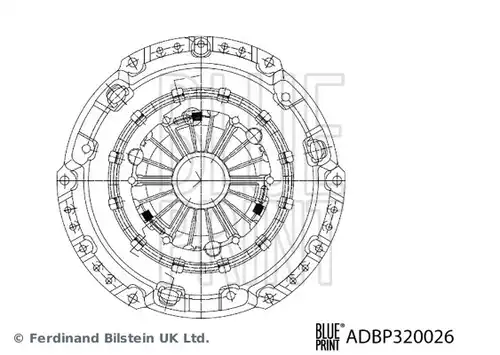 притискателен диск BLUE PRINT ADBP320026