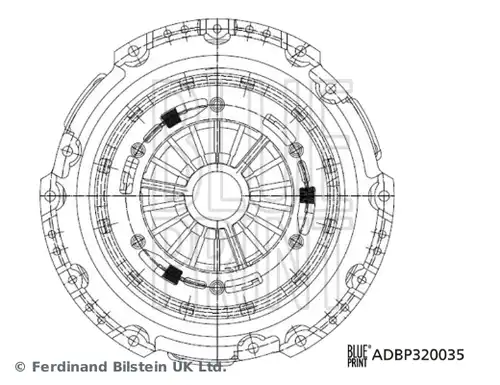 притискателен диск BLUE PRINT ADBP320035