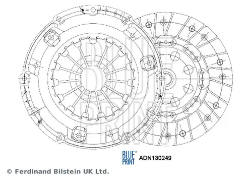 комплект съединител BLUE PRINT ADN130249