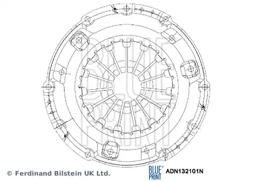 притискателен диск BLUE PRINT ADN132101N