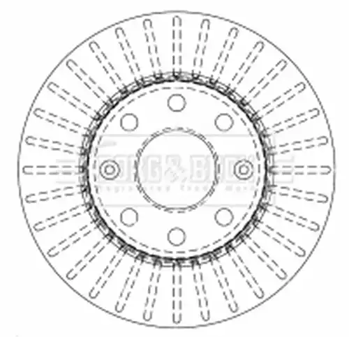 спирачен диск BORG & BECK BBD4510