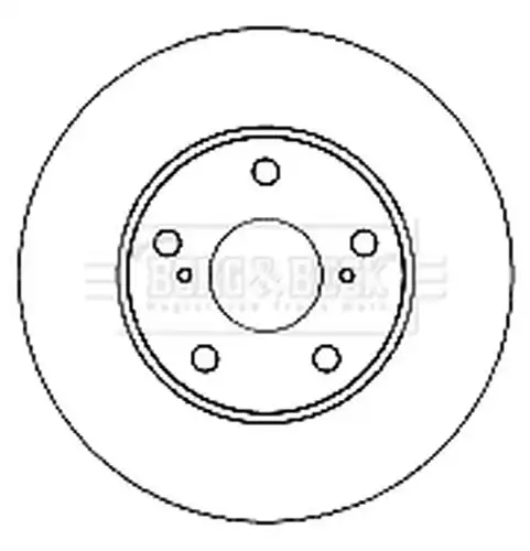 спирачен диск BORG & BECK BBD4682