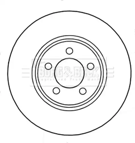 спирачен диск BORG & BECK BBD5318