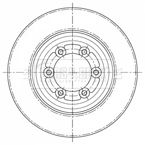 спирачен диск BORG & BECK BBD5409