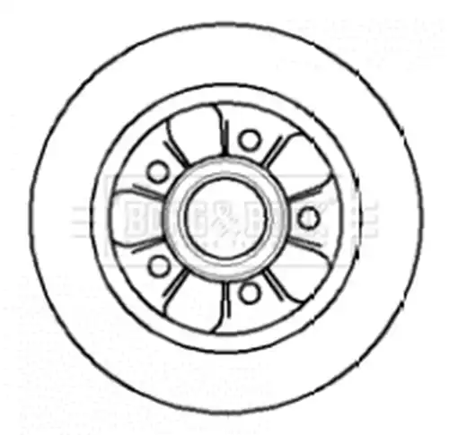 спирачен диск BORG & BECK BBD5742S