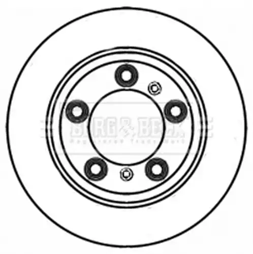 спирачен диск BORG & BECK BBD5837S