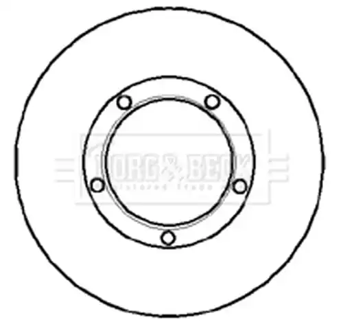спирачен диск BORG & BECK BBD5850S