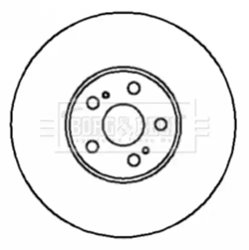 спирачен диск BORG & BECK BBD5874S