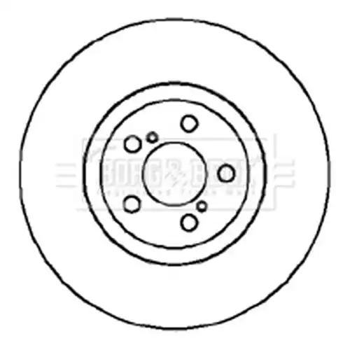 спирачен диск BORG & BECK BBD5875S