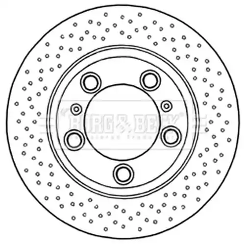 спирачен диск BORG & BECK BBD6032S