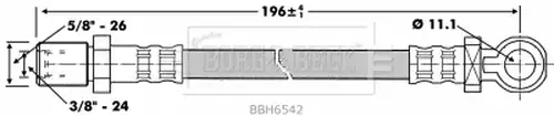 маркуч за съединителя BORG & BECK BBH6542