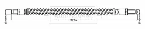 спирачен маркуч BORG & BECK BBH6569