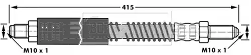 спирачен маркуч BORG & BECK BBH7026