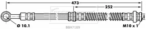 спирачен маркуч BORG & BECK BBH7109