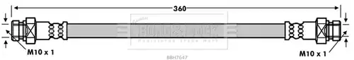 спирачен маркуч BORG & BECK BBH7647