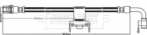 спирачен маркуч BORG & BECK BBH7975