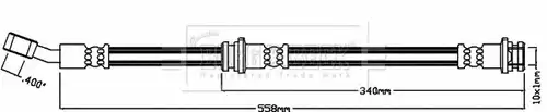 спирачен маркуч BORG & BECK BBH8142