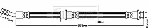 спирачен маркуч BORG & BECK BBH8143