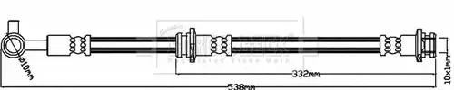 спирачен маркуч BORG & BECK BBH8233