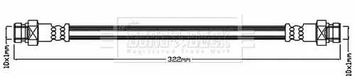 спирачен маркуч BORG & BECK BBH8234