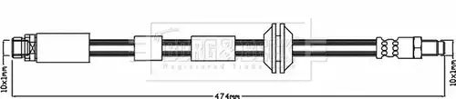 спирачен маркуч BORG & BECK BBH8241