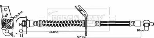 спирачен маркуч BORG & BECK BBH8269