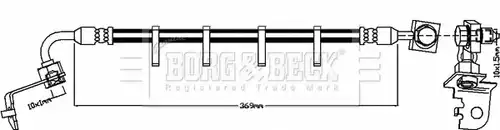 спирачен маркуч BORG & BECK BBH8274