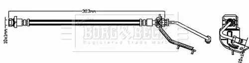 спирачен маркуч BORG & BECK BBH8286