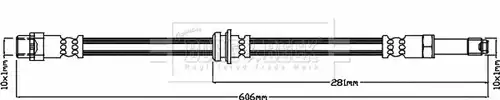 спирачен маркуч BORG & BECK BBH8330