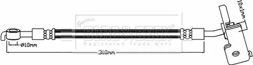 спирачен маркуч BORG & BECK BBH8416