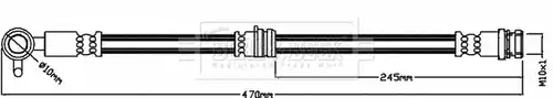 спирачен маркуч BORG & BECK BBH8424