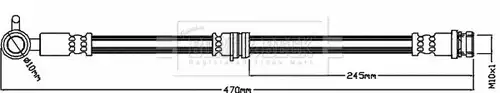 спирачен маркуч BORG & BECK BBH8425