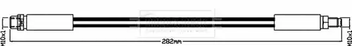 спирачен маркуч BORG & BECK BBH8434