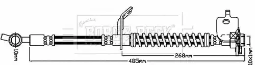 спирачен маркуч BORG & BECK BBH8517