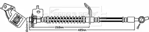 спирачен маркуч BORG & BECK BBH8518