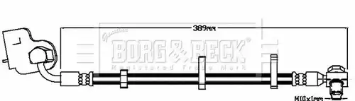 спирачен маркуч BORG & BECK BBH8519